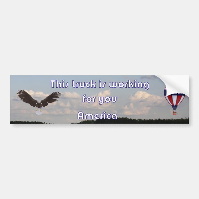 ThistruckworksforyouAmerica1_noribbons Bumper Sticker (Front)
