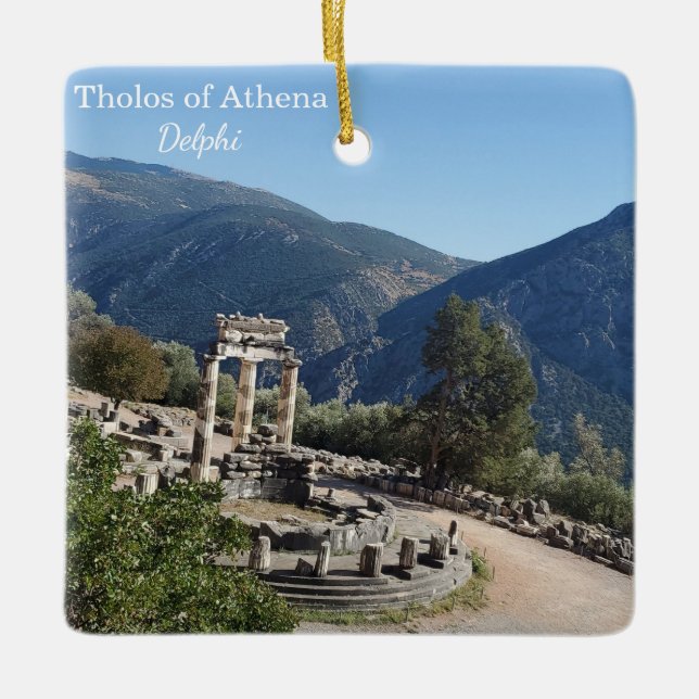 Tholos of Athena Delphi Greece Souvenir Ornament (Front)