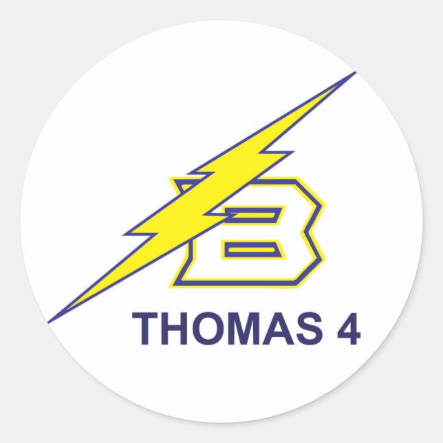 Thomas 4 classic round sticker (Front)