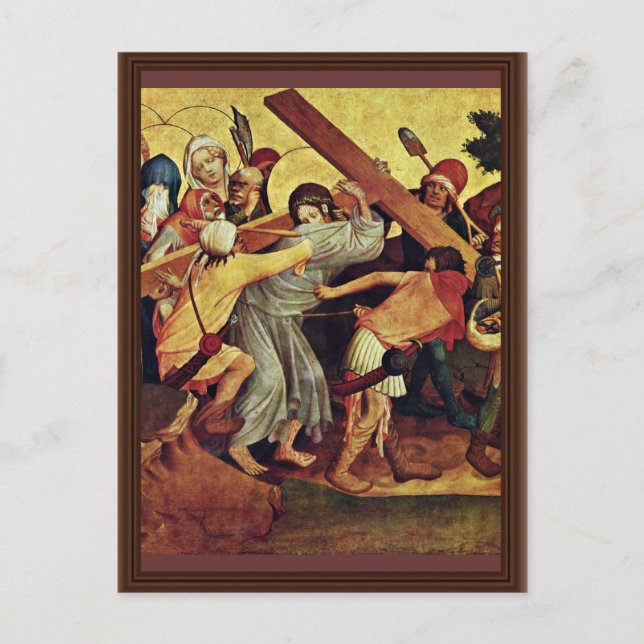 Thomas Altar Fragment Of The Left Inner Wing Scene Postcard (Front)