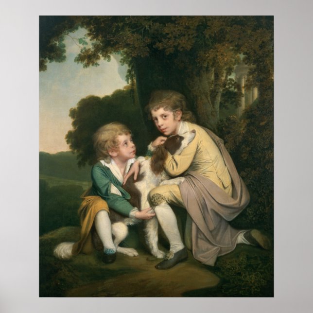 Thomas and Joseph Pickford as Children, c.1777-9 Poster (Front)