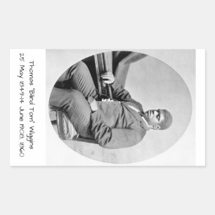 Thomas "Blind Tom" Wiggins, 1860 Rectangular Sticker