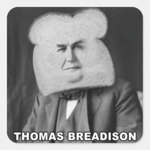 Thomas Breadison Square Sticker