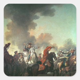 Thomas Brown at the Battle of Dettingen Square Sticker
