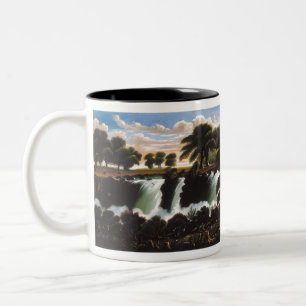Thomas Chambers Genesee Falls Rochester Two-Tone Coffee Mug
