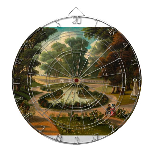 Thomas Chambers Mount  Auburn Dartboard (Front)