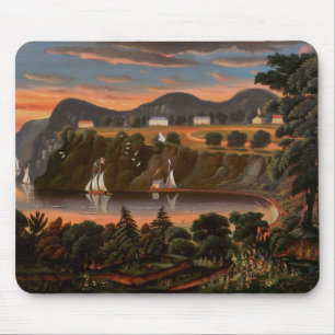 Thomas Chambers View of Hudson River at West Mouse Pad