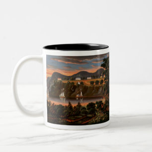 Thomas Chambers View of Hudson River at West Two-Tone Coffee Mug