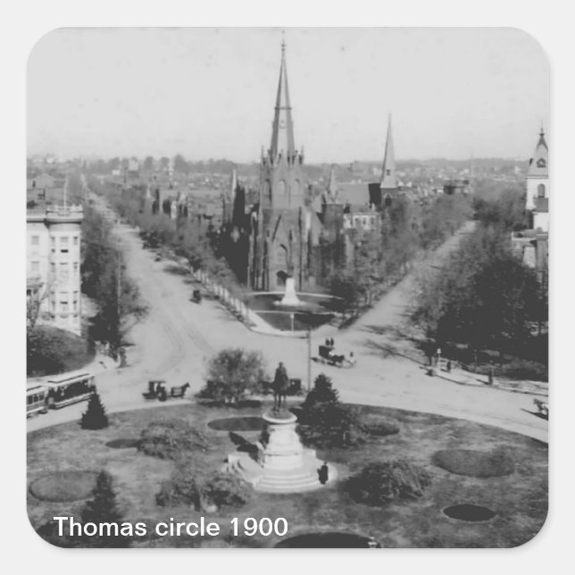 Thomas circle 1900 Sticker (Front)