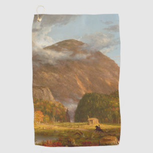 Thomas Cole A View of the Mountain Pass  Golf Towel