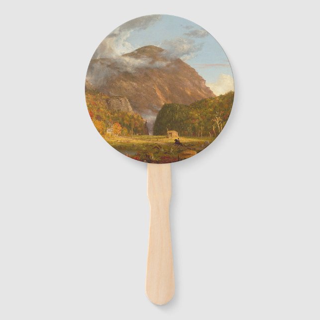Thomas Cole A View of the Mountain Pass  Hand Fan (Front)