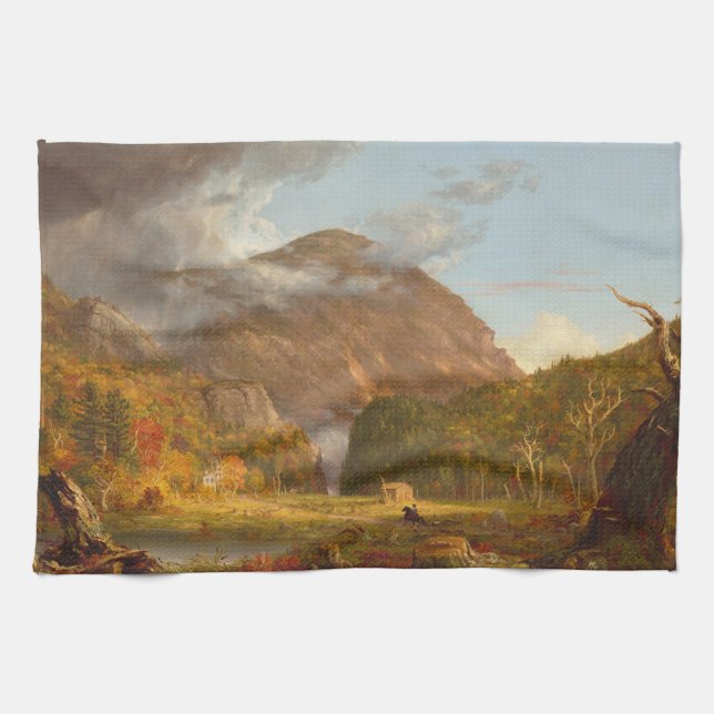 Thomas Cole A View of the Mountain Pass  Tea Towel (Horizontal)