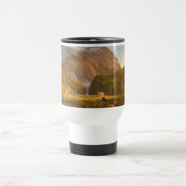 Thomas Cole A View of the Mountain Pass  Travel Mug (Center)