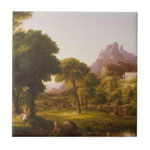 Thomas Cole  Dream of Arcadia Ceramic Tile