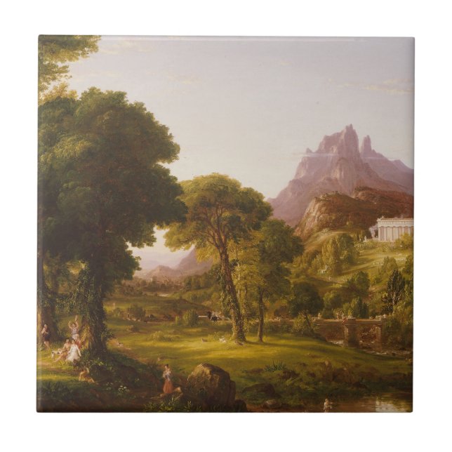 Thomas Cole  Dream of Arcadia Ceramic Tile (Front)