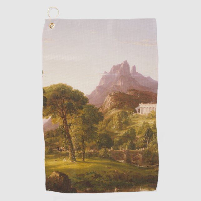 Thomas Cole  Dream of Arcadia Golf Towel (Front)
