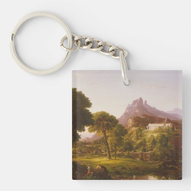 Thomas Cole  Dream of Arcadia Key Ring (Front)