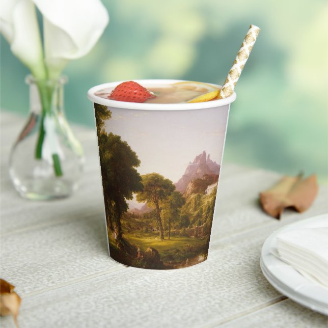 Thomas Cole  Dream of Arcadia Paper Cups (Insitu)