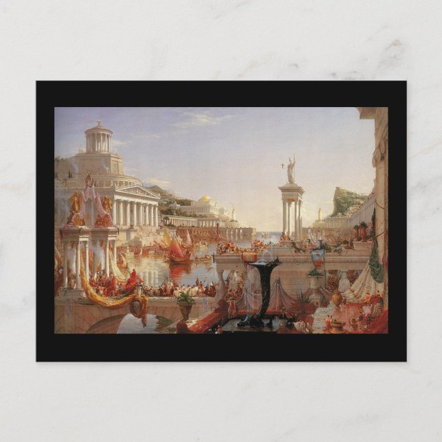 Thomas Cole The Course of Empire Consummation Postcard (Front)