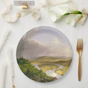Thomas Cole The Oxbow The Connecticut River Paper Plate
