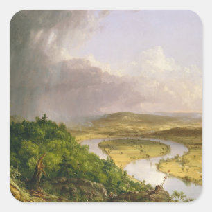 Thomas Cole The Oxbow The Connecticut River  Square Sticker