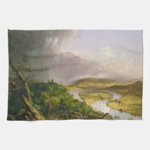 Thomas Cole The Oxbow The Connecticut River Tea Towel