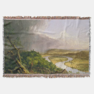 Thomas Cole The Oxbow The Connecticut River Throw Blanket
