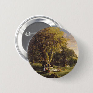 Thomas Cole The Pic-Nic 6 Cm Round Badge