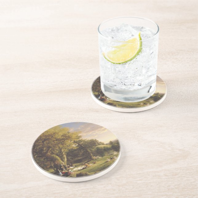 Thomas Cole The Pic-Nic Coaster (Side)