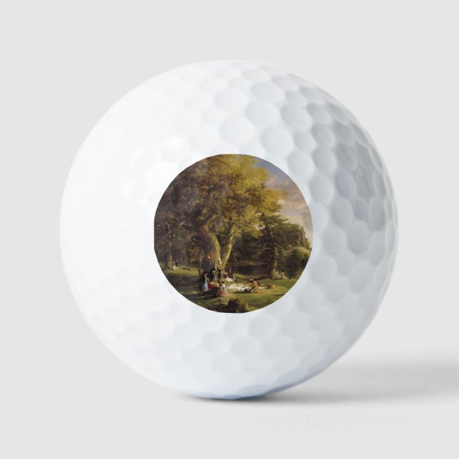 Thomas Cole The Pic-Nic Golf Balls (Front)