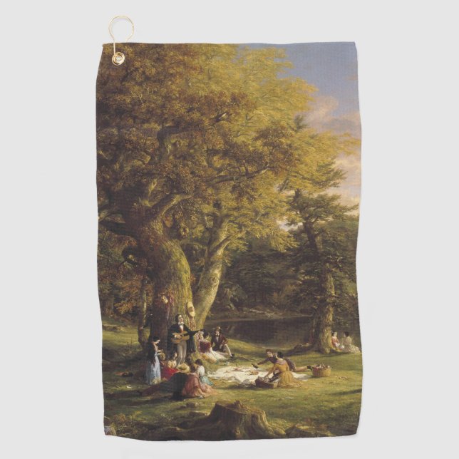 Thomas Cole The Pic-Nic Golf Towel (Front)