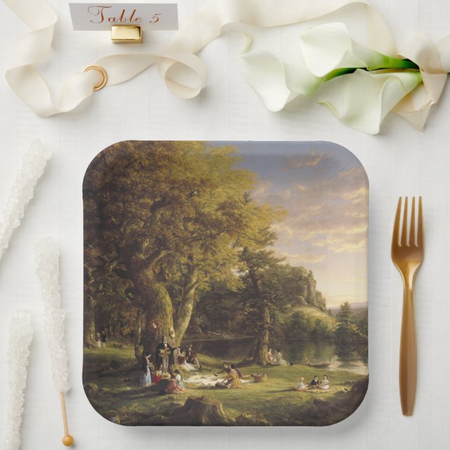 Thomas Cole The Pic-Nic Paper Plate (Wedding)