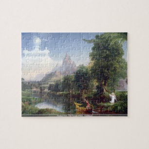 Thomas Cole - The Voyage of Life - Childhood puzzl Jigsaw Puzzle