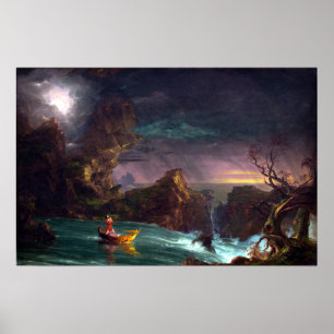Thomas Cole The Voyage of Life Manhood Poster