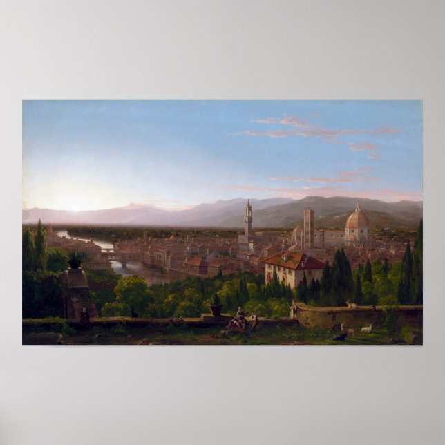 Thomas Cole View of Florence Poster (Front)