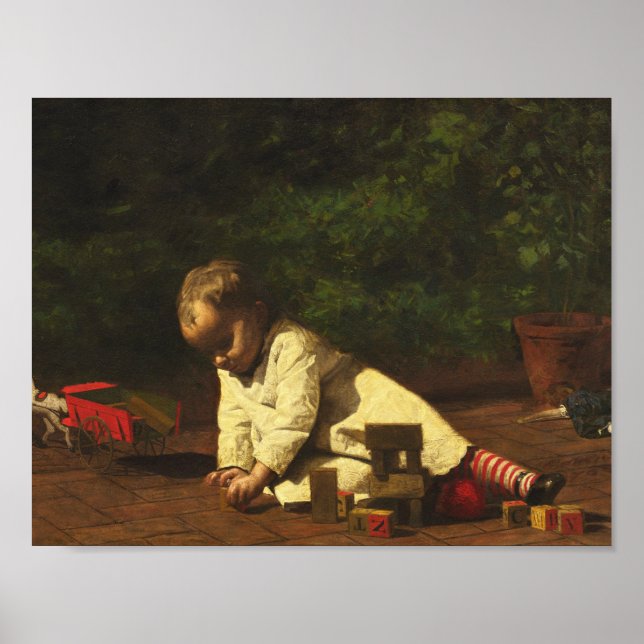 Thomas Eakins - Baby at Play Poster (Front)