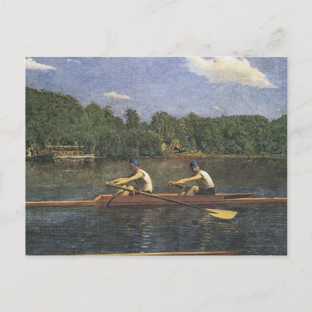 Thomas Eakins Biglin Brothers Racing Postcard (Front)