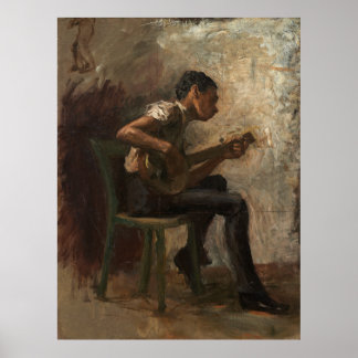 Thomas Eakins - The Banjo Player 1877 Poster