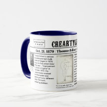 Thomas Edison 1879 mug