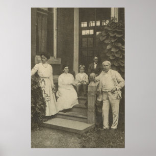 Thomas Edison and Family Poster