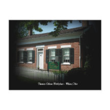 Thomas Edison Birth Place Milan,Ohio Postcard