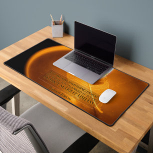 Thomas Edison Inspirational Quote "Use" Desk Mat