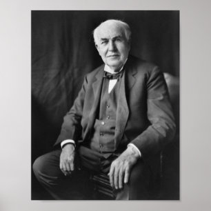 Thomas Edison - Inventor and Businessman Poster