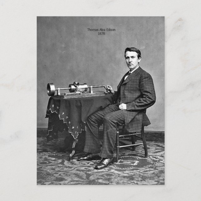 Thomas Edison Postcard (Front)