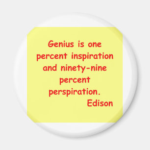 Thomas Edison quote Magnet