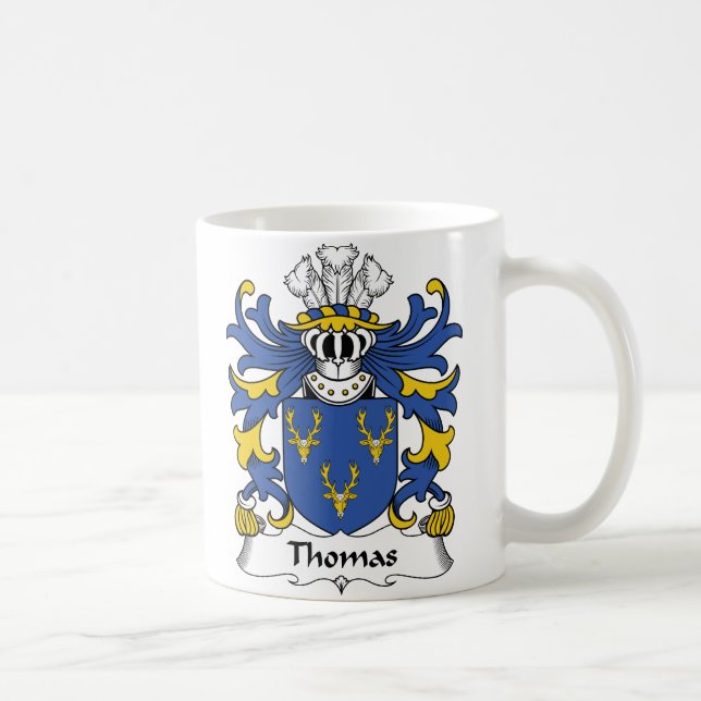 Thomas Family Crest Coffee Mug (Right)