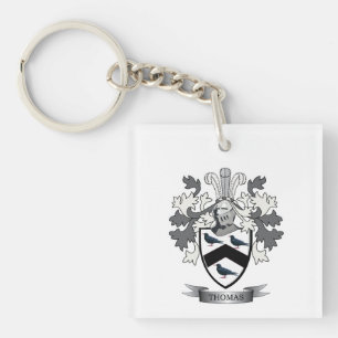 Thomas Family Crest Key Ring