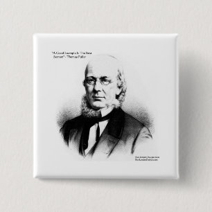 Thomas Fuller "Best Sermon" Wisdom Quote Gifts 15 Cm Square Badge