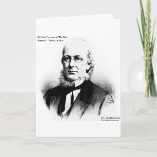 Thomas Fuller "Best Sermon" Wisdom Quote Gifts Card