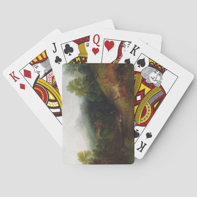 Thomas Gainsborough | A Mountain Valley with Rusti Playing Cards (Back)